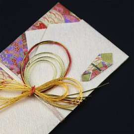 Maruai Ki-646R Shugi-Bukuro (Japanese Traditional Money Envelope) For Weddings, Japanese-Style, Hiyori, Red, 1 Piece