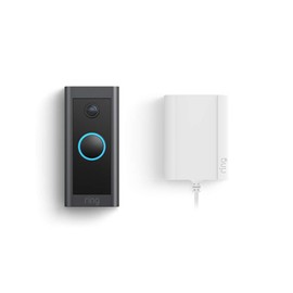 Ring Video Doorbell Wired with Plug-In Adapter – Convenient, essential features in a slimmed down design (Plug-In or use existing doorbell wiring)