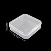 LJY 32 Pieces Square Mini Clear Plastic Storage Containers with