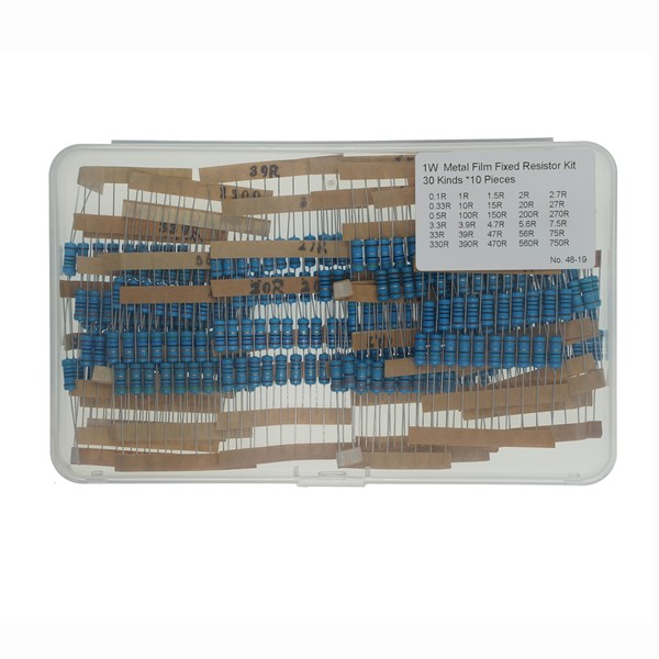 30 Values x 10 Pieces, Total 300 Pieces,0.1R - 750R