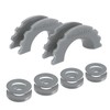 AUTMATCH D Ring Shackle Isolators Washers Kit - 2 Rubber