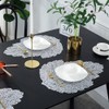 Hosoncovy Leaf Shaped Placemats Set of 4 ,Table Mats Set