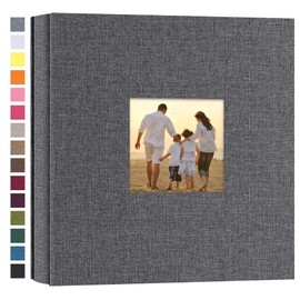 Finksy Small Photo Album 4x6 200 Photos Linen Cover Picture Photo Book for Family Wedding Anniversary Baby Vacation