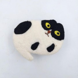Cat Felt Coasters, Cute Cat Coasters Home Decor Office Decor, Funny Cartoon Wool Felt Cup Mat Coasters (Black)