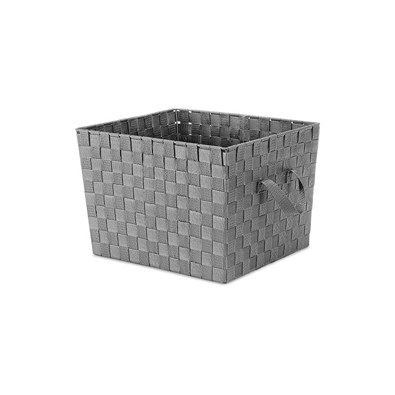 Whitmor 6581-1981-GREY Woven Tote, 13 by 15 by 10"