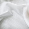 KOUFALL Kitchen Curtains 36 Inch Length,White Linen Light Filtering Semi