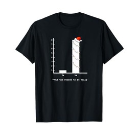 Christmas Carol Bar Graph - Fun Math Holiday Tee Shirt T-Shirt