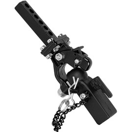 hopsupRC RC Accessories Tow Hook Drop Hitch Receiver for 1/10 Axial SCX10 90046,TRX4 TRX6 D90 Redcat Gen7 Gen8,Tow Hitch Drop Hitch Receiver(Black)