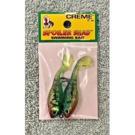 Creme's Spoiler Shad, CREME, 2" Swim Bait, Firetiger, SSB-203, 2