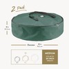 ZOBER Christmas Wreath Storage Container - 30 Inch Wreath Bag