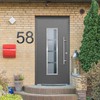 MOLVCE House Number, Anthracite, Stainless Steel, Height 20 cm, RAL