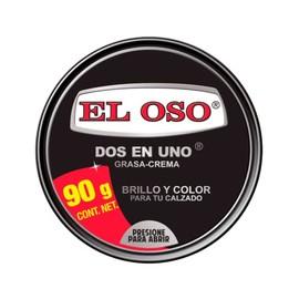 El Oso - Two in One Shoe Cream and Polish 3.17oz Black Color