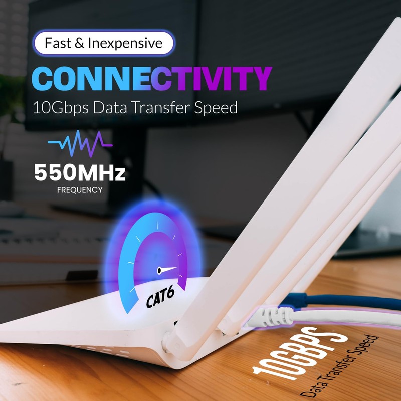 NewYork Cables Cat6 Ethernet Patch Cable 5ft (1 Pack), Snagless