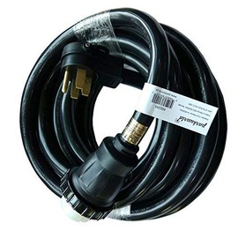 Parkworld RV 50A Shore Power Extension Cord Adapter, 50amp Camper Plug 14-50P to SS2-50R Marine Twist Lock Receptacle (25FT)