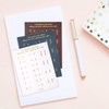 YALOJE 180PCS Monthly Tabs for Planner, 5 Colors Gold Letter