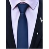 WANYING Men's 6 cm Slim Tie Pre-Tied with Zip Casual