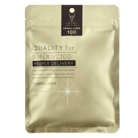 Quality 1st Derma Laser Super VC100 Mask (Pack of 7), Pore Care (4 Vitamins C), Made in Japan Sheet Mask