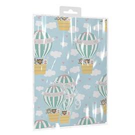 2 Sheets of New Baby Boy Birthday Gift Set Wrap Wrapping Paper Tags