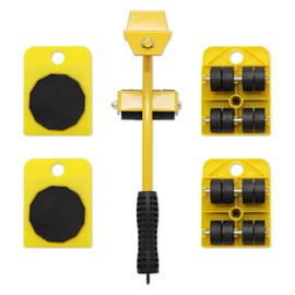 Aleker Heavy Duty Furniture Lifter with 4 Pack Moving Sliders,Furniture Lift Mover Tool Set,Furniture Sliders Furniture Moving Wheels,Furniture Movers for Sofa Couch Refrigerator (Capacity:150KG)