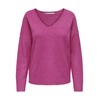 ONLY Women's Onlrica Life L/S V-Neck Jumper KNT Noos, Raspberry