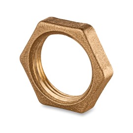 Brass Locknut 3/4" NPT Female - 3/4 inch Female Lock-nut for Plumbing Connection, Garden Connector