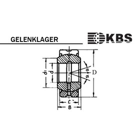KBS GEH 25 ES-2RS Spherical Bearing GE 25 FO 2RS