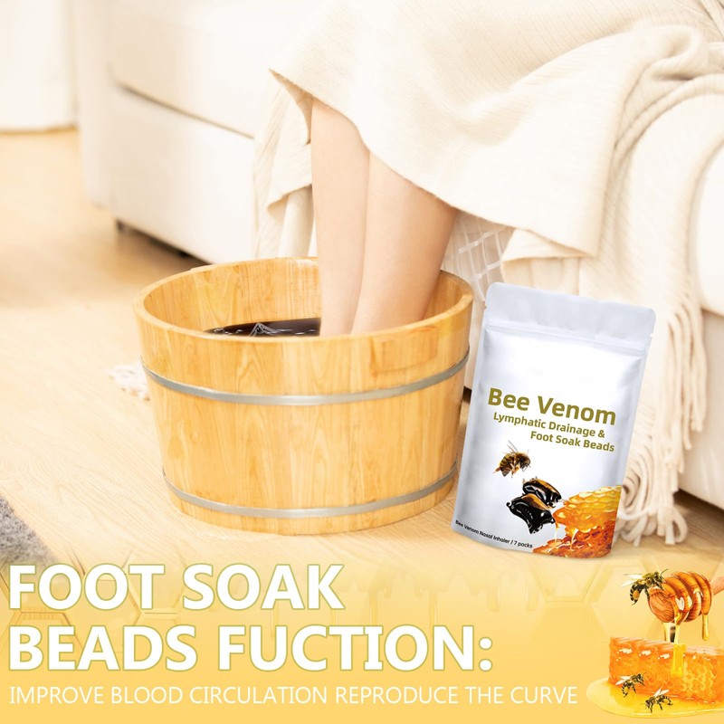 Bee Venom Foot Soak Beads, L-ymphatic Drainage & Foot Soak