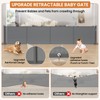 Upgrade 200 inch Extra Wide Retractable Baby Gates, 42 inch