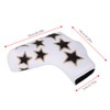 L Shape PU Leather Star Embroidery Semicircular Waterproof Thicken Plush