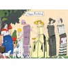Pixiluv HAPPY BIRTHDAY Greeting card ~ Lovely 1920s Women in