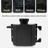 DriSentri Universal Aluminum 1L Coolant Overflow Tank, Polished, Black