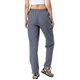 30"/32"/34" Inseam Womens Sun Protection Hiking Pants Lightweight Summer Sweatpant Thin SPF Tall UPF 50 Grey