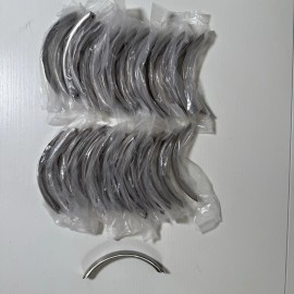 Unbranded 4 Inch Brushed Nickel Curved Flat Arched Cabinet Drawer Pulls Handles NIP