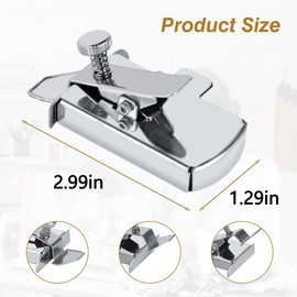 Miecux Magnetic Seam Guide Set, Magnet Hem Guide for Sewing Machine, Magnetic Sewing Guide with Clip for Industrial Lock Stitch or Walking Foot Sewing Machine