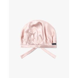 LilySilk Silk Sleep Cap for Hair Stretchy 100% Pure Silk Hair Cap Women's Bonnet Light Beige