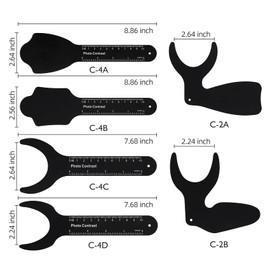 6 uds contraste Dental intraoral fotográfico Dental negro tablero de fondo Kit de contraste de foto Dental