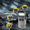 Pocket Flashlight 180 Degree Head Rotating IP67 Waterproof 110dB Buzzer
