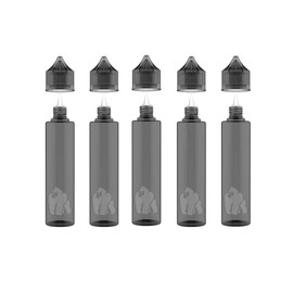 Chubby Gorilla LDPE 60 ml Einhorn Flaschen 5 Stück schwarz