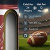 Insulated Stainless Steel Sports Water Bottle with Straw, Football Water