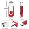 Fesaymi 2 GB USB Flash Drive, Multicoloured, 360° Rotation, Hi-Speed