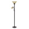 Catalina 18223-002 Transitional Metal Uplight Floor Lamp with Reading Light