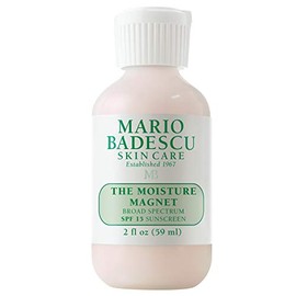 Mario Badescu The Moisture Magnet Hidratante facial para mujeres y hombres con SPF 15, hidratante facial ideal para pieles mixtas, secas o sensibles, crema facial hidratante de imprimación de maquillaje, 59 ml