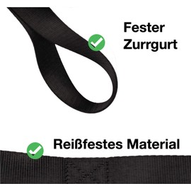 5x Lashing Loops - Loops 30 cm Double Loops Round Sling Retaining Strap for Attaching During Transport Motorcycle, Load Securing