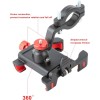 Universal Cell Phone Mount Holder Bicycle GPS Bracket360° Aluminium Motorcycle