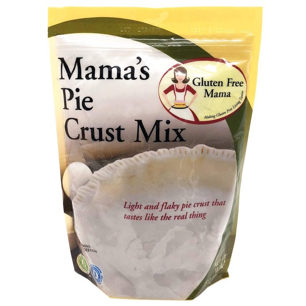 Gluten Free Mamaâs Pie Crust Mix - Light and Flaky - Certified Gluten Free Ingredients - All Purpose - Safe for Celiac Diet - Easy to Store