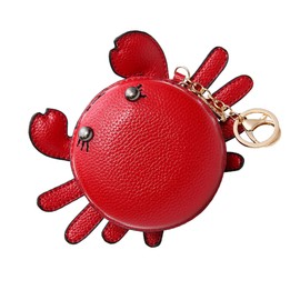VALICLUD 1 Piece With Chain Gifts Purse Small Cute Handbag Change Beautiful PU Women Red Wallet For Pouch Phone Daily Red Cartoon Decorations Crab Decoration