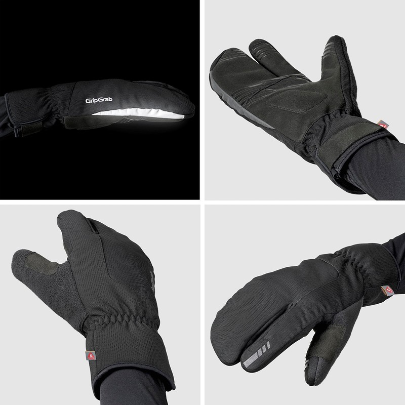 GripGrab Nordic 2 Windproof Deep Winter 3-Finger Lobster Cycling Gloves