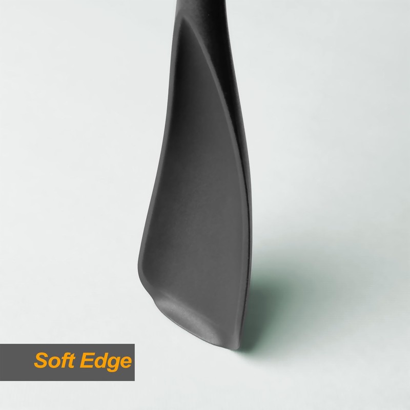 Cooking Spoon and Rice Scooper Set for Nonstick Cookwares, Heat