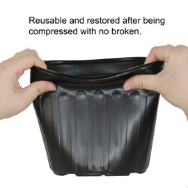 Niiiice 60-Pack 2 Gallon Flexible Plastic Plant Pots with 50Pcs Plant Labels,Thickened Soft Seed Starting Container for Indoor Outdoor Plants, Seedlings, Vegetables, Succulents and Cuttings