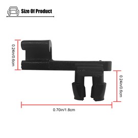 LXROAR01 2PCS Hood Safety Catch Snap Compatible with Toyota Sequoia 2001 to 2020 year, for Tundra 2000 to 2013 year, for 69759-0C010 Hood Clips